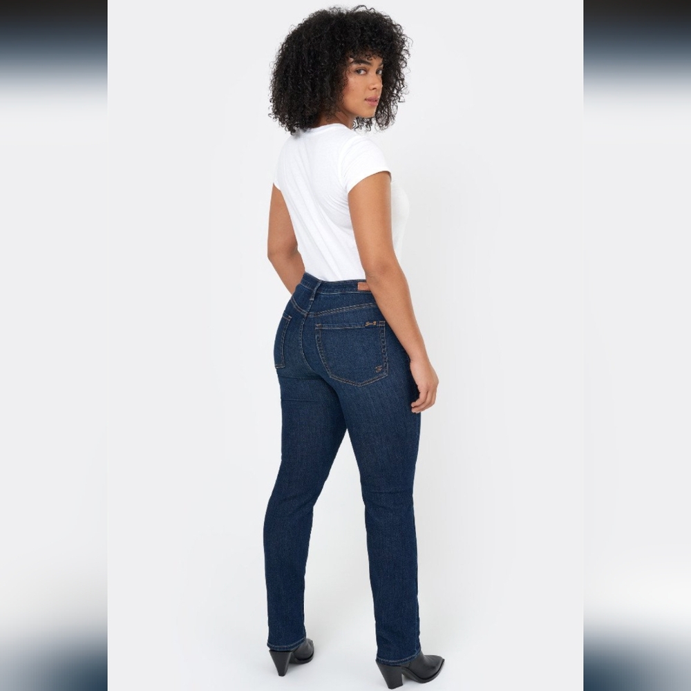 Seven7 High Rise Vintage Straight Jeans- 12 - Picture 5 of 6
